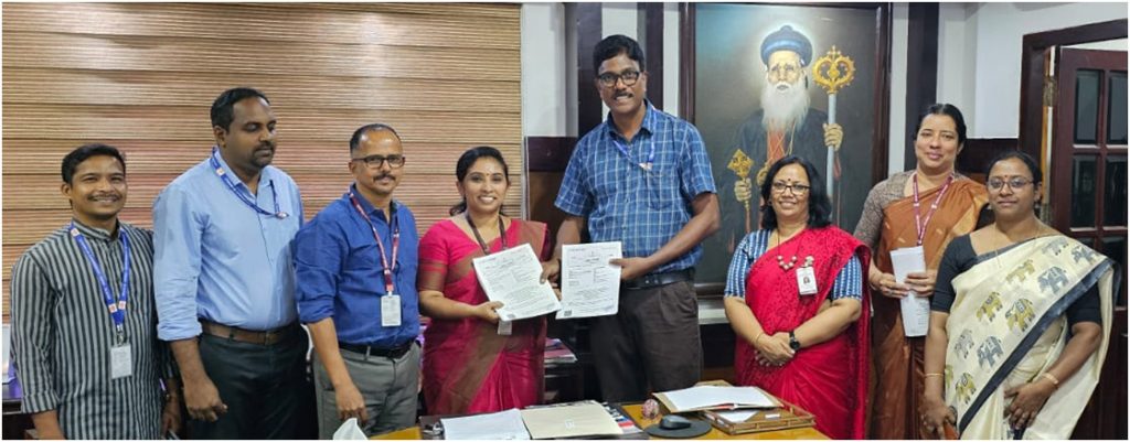 MoU signed with Baselius College, Kottayam on 27/01/2025 for Joint Research Projects and Academic Program